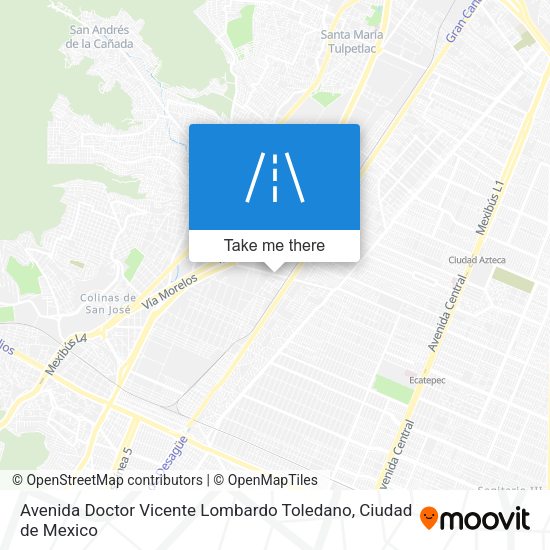 Mapa de Avenida Doctor Vicente Lombardo Toledano