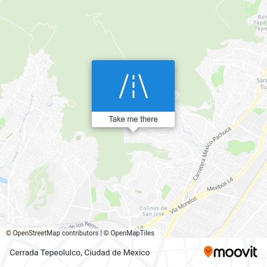 Cerrada Tepeolulco map
