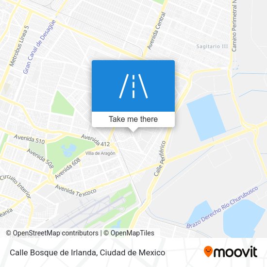 Mapa de Calle Bosque de Irlanda