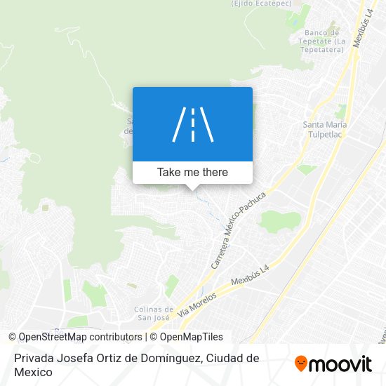 Privada Josefa Ortiz de Domínguez map