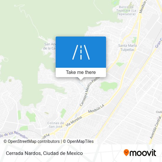 Cerrada Nardos map