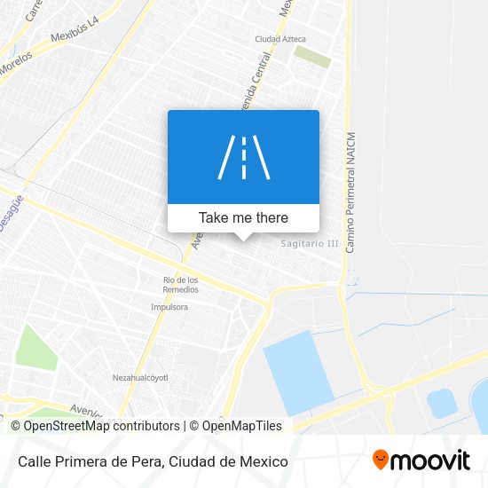 Calle Primera de Pera map