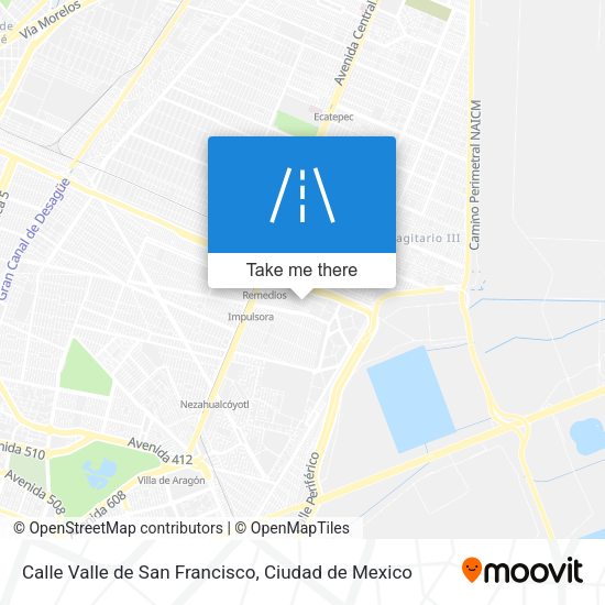 Calle Valle de San Francisco map