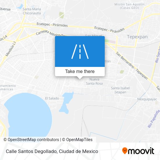 Mapa de Calle Santos Degollado