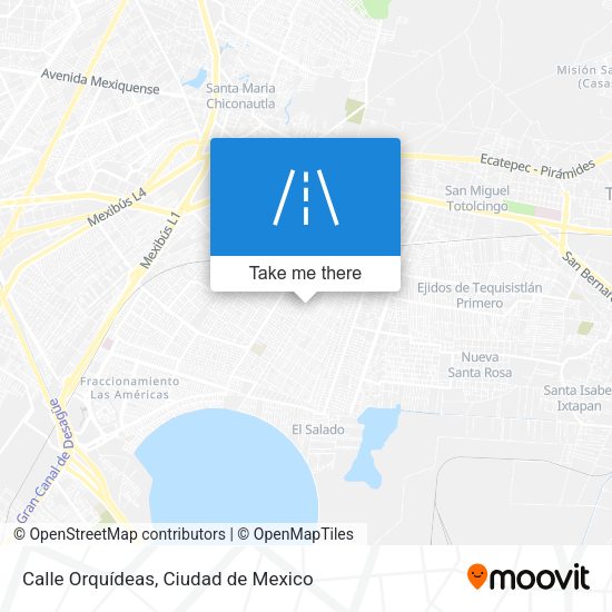 Calle Orquídeas map