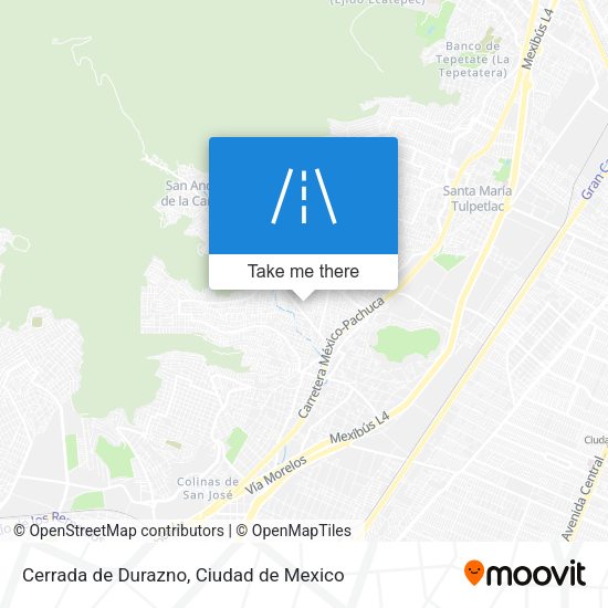 Cerrada de Durazno map