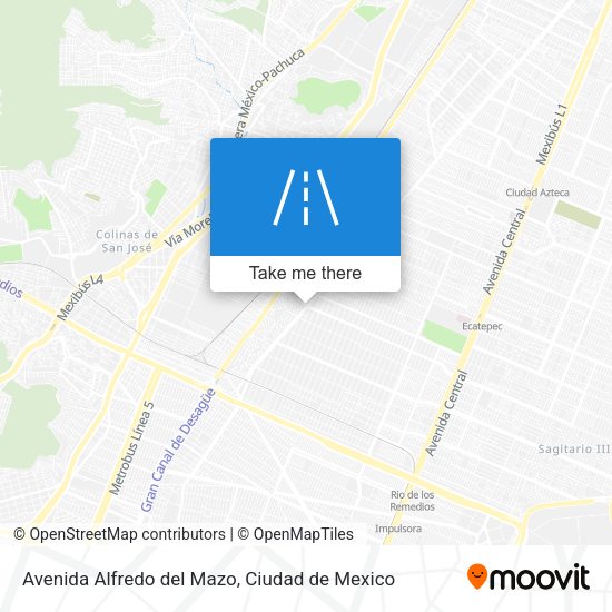 Avenida Alfredo del Mazo map