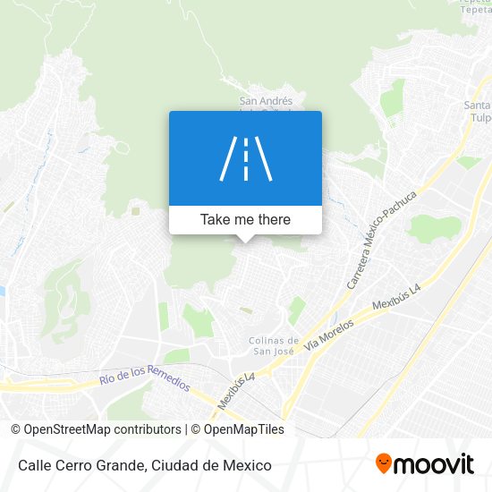 Mapa de Calle Cerro Grande