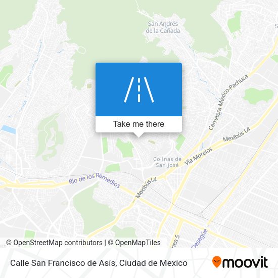 Calle San Francisco de Asís map