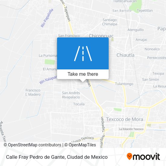 Calle Fray Pedro de Gante map
