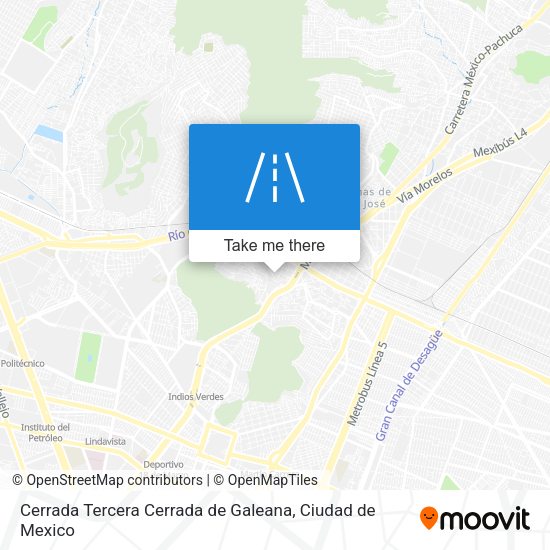Cerrada Tercera Cerrada de Galeana map