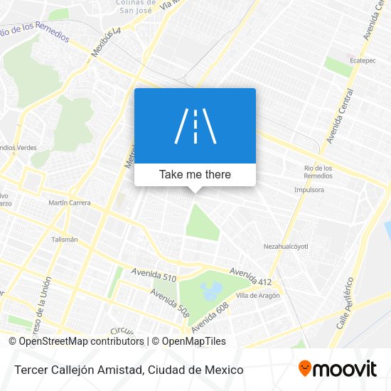 Tercer Callejón Amistad map