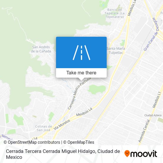 Cerrada Tercera Cerrada Miguel Hidalgo map
