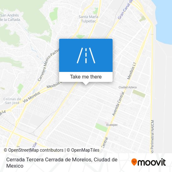 Cerrada Tercera Cerrada de Morelos map