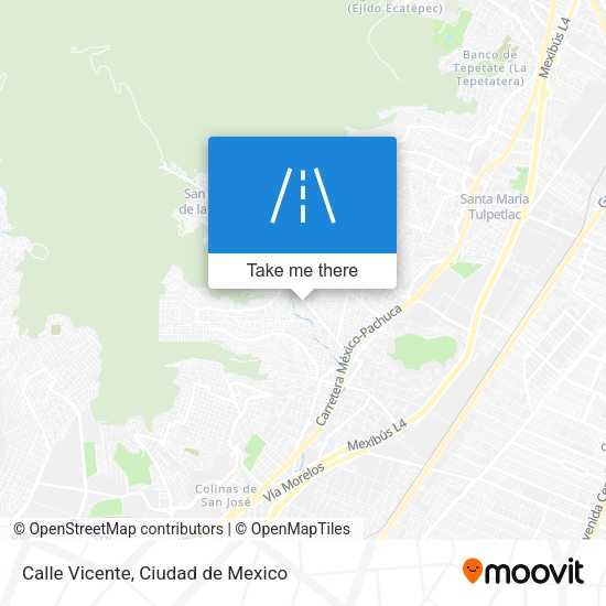 Mapa de Calle Vicente