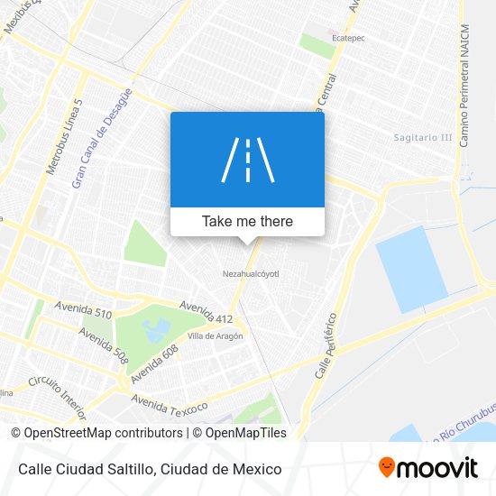 Calle Ciudad Saltillo map