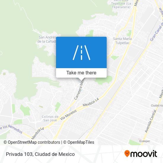 Mapa de Privada 103