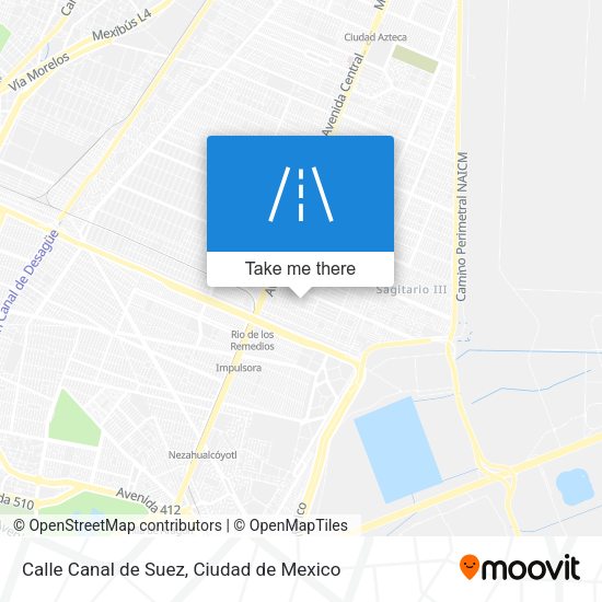 Mapa de Calle Canal de Suez