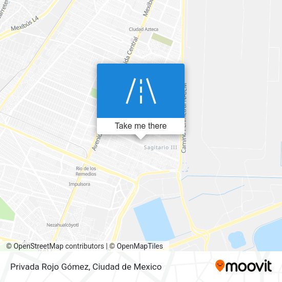 Privada Rojo Gómez map