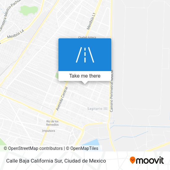 Calle Baja California Sur map