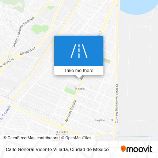Calle General Vicente Villada map