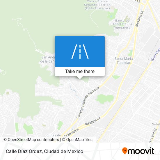 Calle Díaz Ordaz map