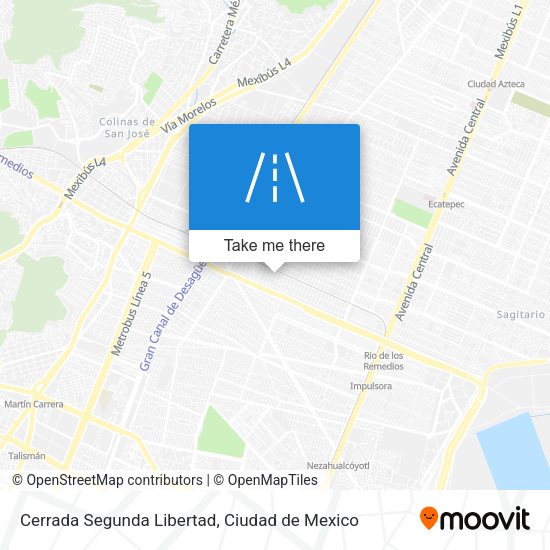 Mapa de Cerrada Segunda Libertad