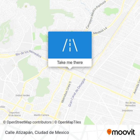 Calle Atizapán map