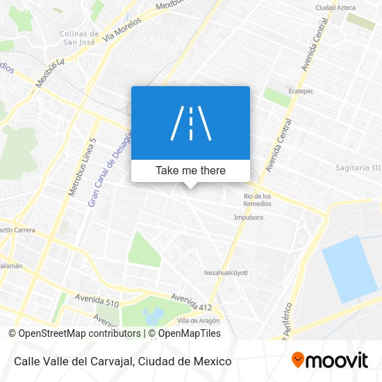 Calle Valle del Carvajal map