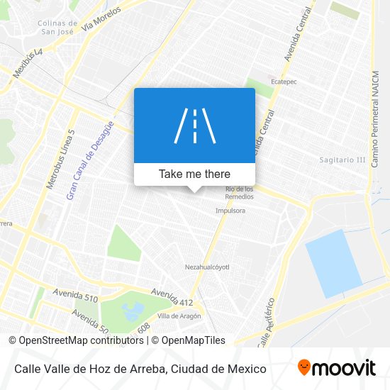 Calle Valle de Hoz de Arreba map