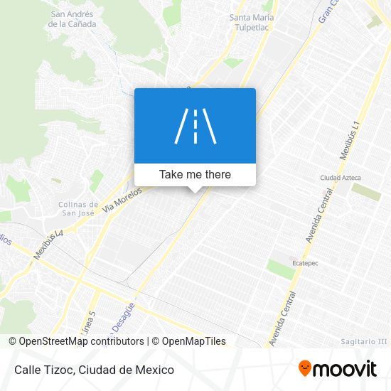 Mapa de Calle Tizoc