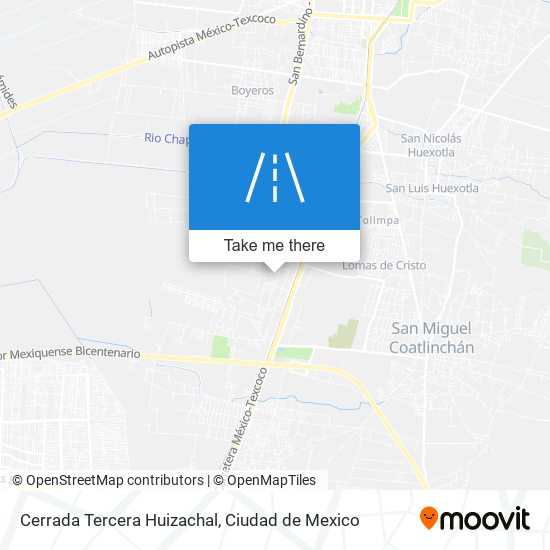 Cerrada Tercera Huizachal map