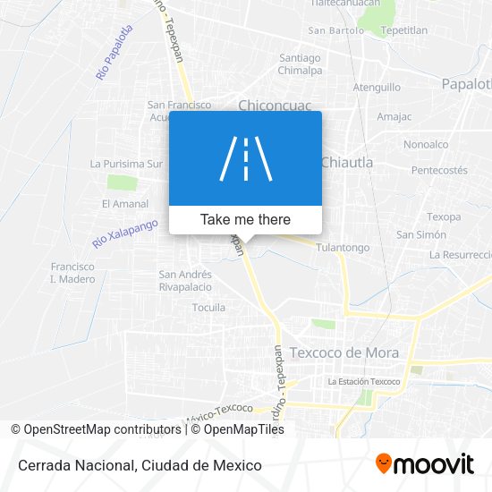 Mapa de Cerrada Nacional