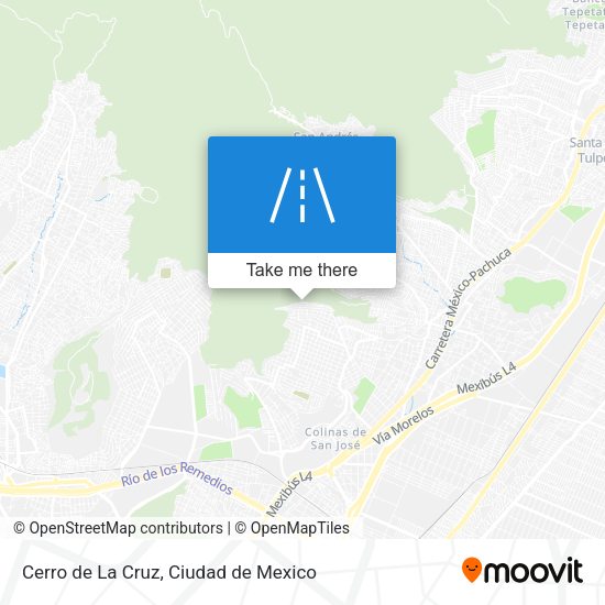 Cerro de La Cruz map