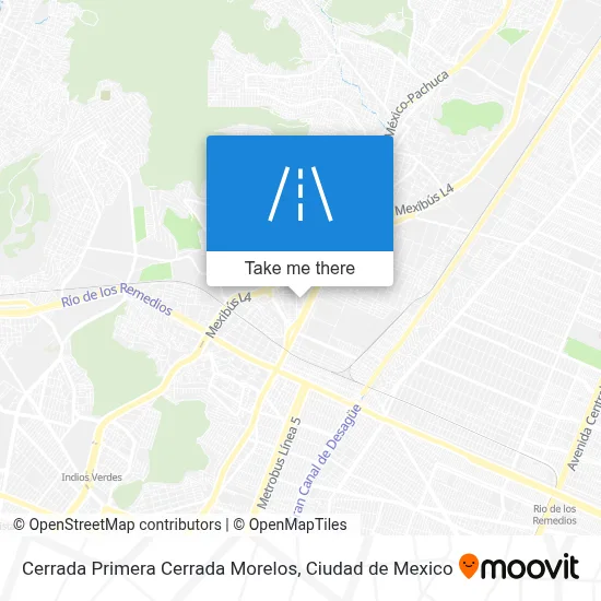 Cerrada Primera Cerrada Morelos map