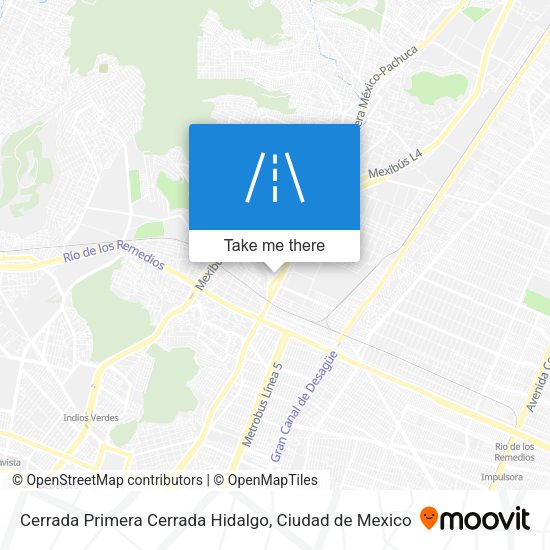 Cerrada Primera Cerrada Hidalgo map