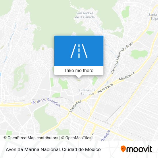 Mapa de Avenida Marina Nacional