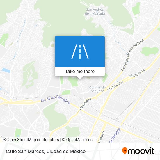 Calle San Marcos map