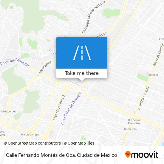 Mapa de Calle Fernando Montés de Oca