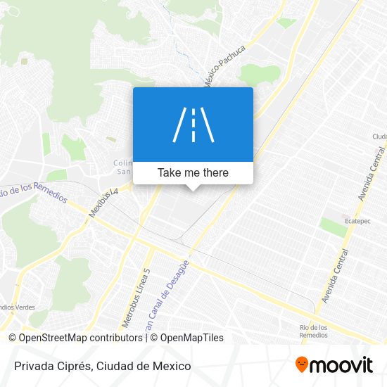 Privada Ciprés map