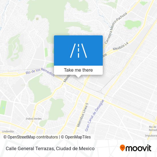 Calle General Terrazas map