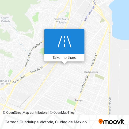 Mapa de Cerrada Guadalupe Victoria
