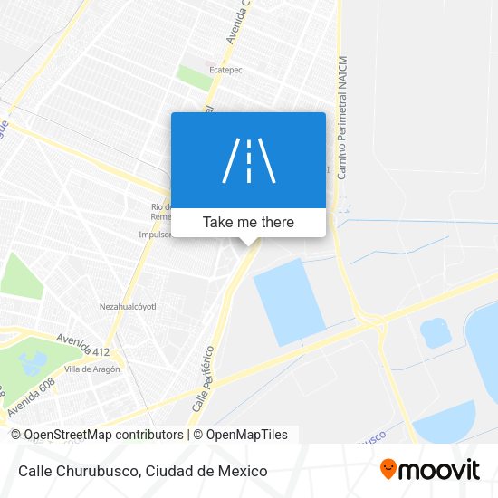 Calle Churubusco map