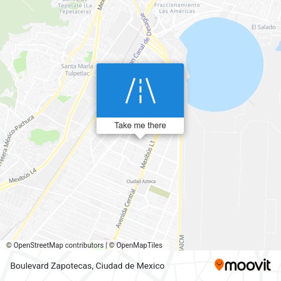 Mapa de Boulevard Zapotecas