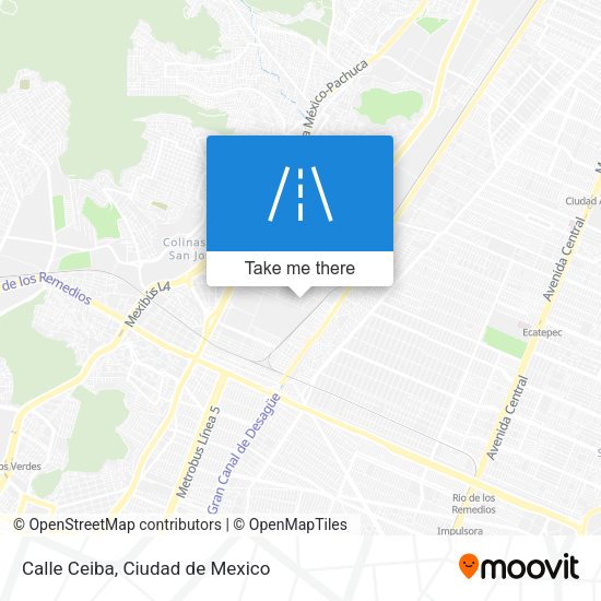 Mapa de Calle Ceiba