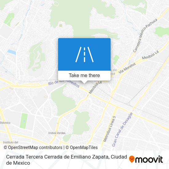 Cerrada Tercera Cerrada de Emiliano Zapata map