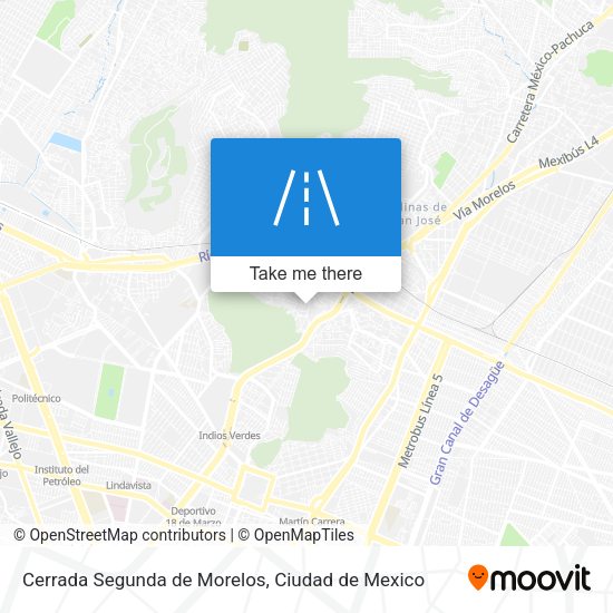 Mapa de Cerrada Segunda de Morelos