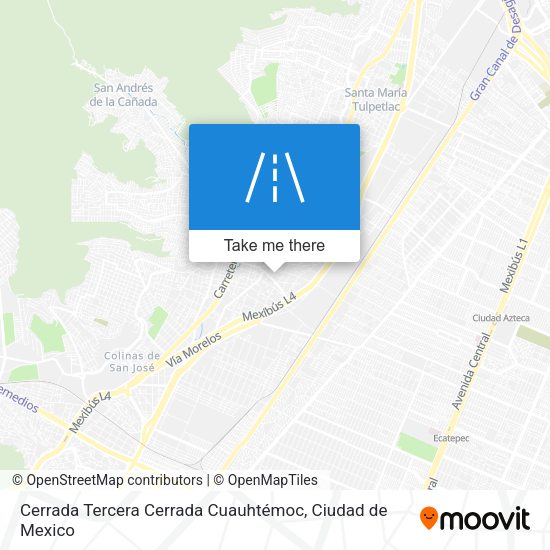 Cerrada Tercera Cerrada Cuauhtémoc map