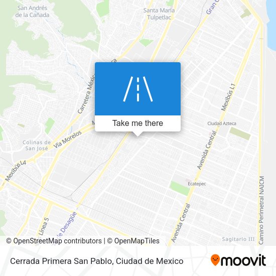 Cerrada Primera San Pablo map