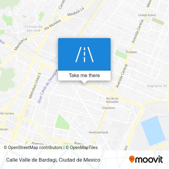 Mapa de Calle Valle de Bardagi
